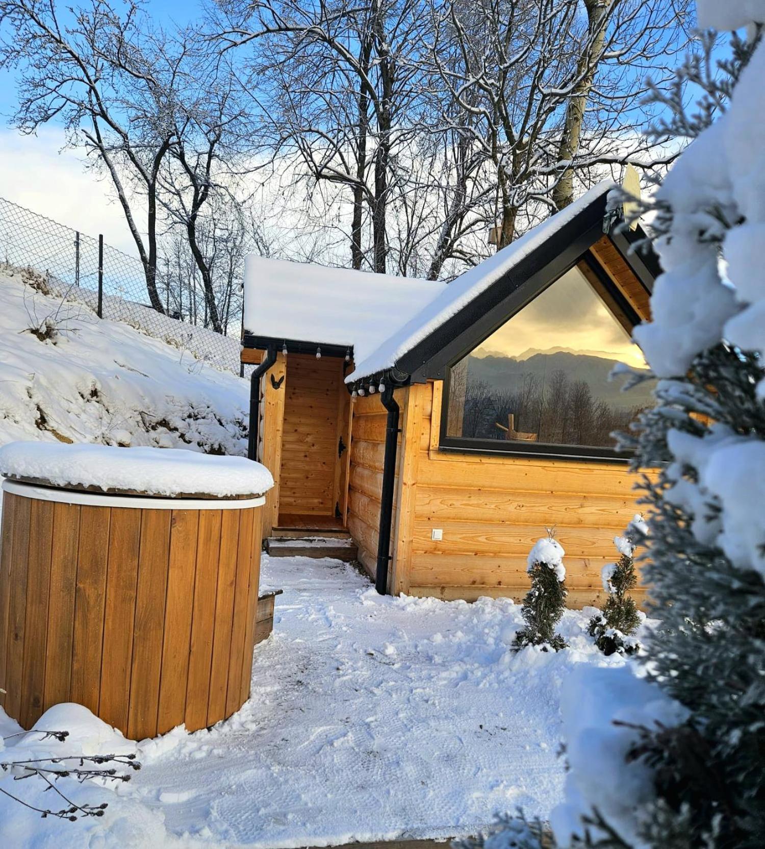 Goralska Chatka 2 Highland Cottage - Split Ac, Jacuzzi, Sauna, Private Parking, Mountains View, Garden, Zakopane Esterno foto